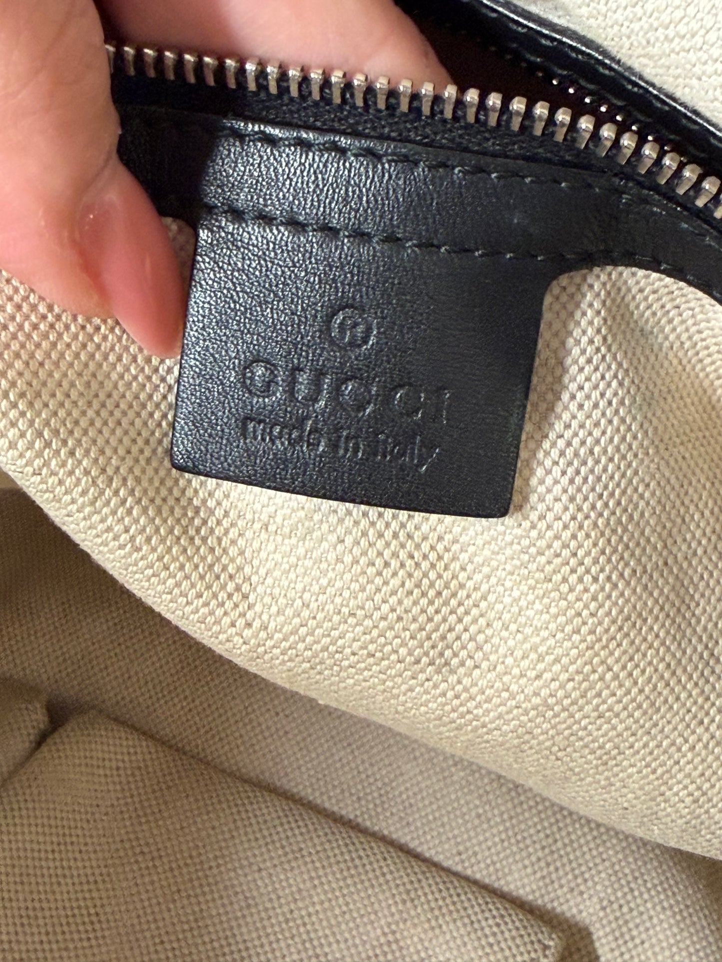 Gucci tracolla interlocking nera