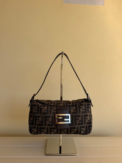 Fendi Baguette Double Flap Zucca