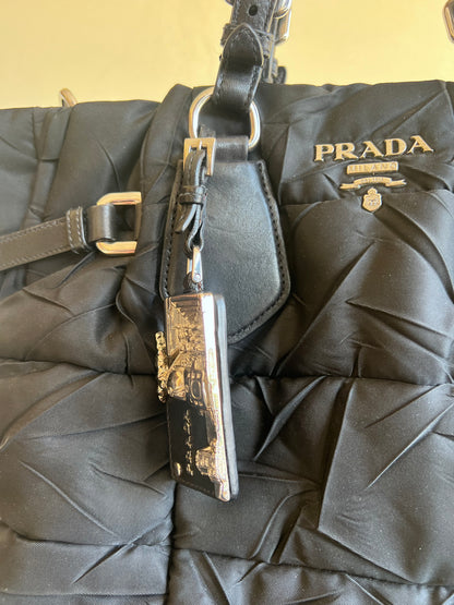 Prada Tessuto Crispy Satchel in Nylon trapuntato