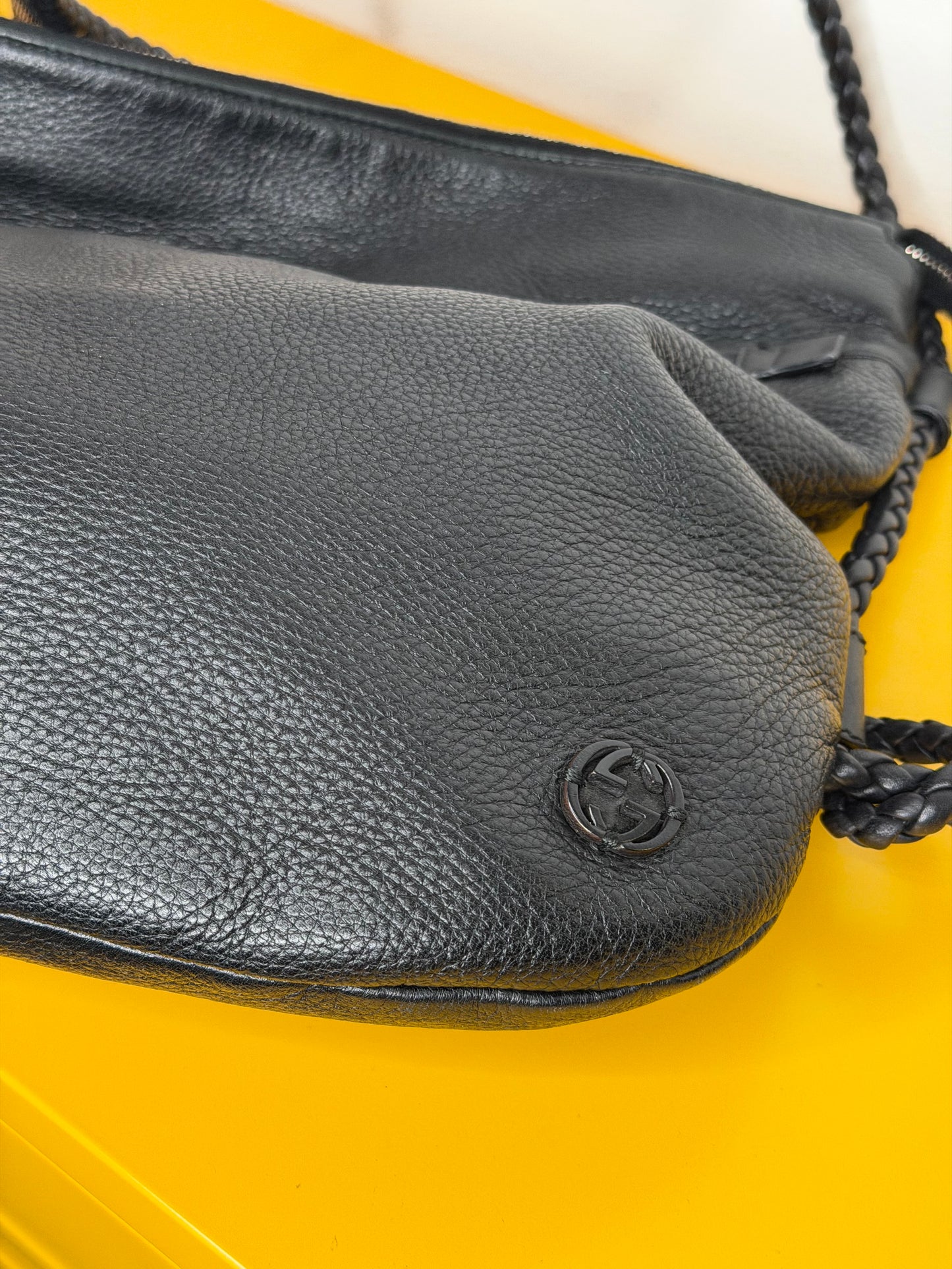 Gucci tracolla interlocking nera