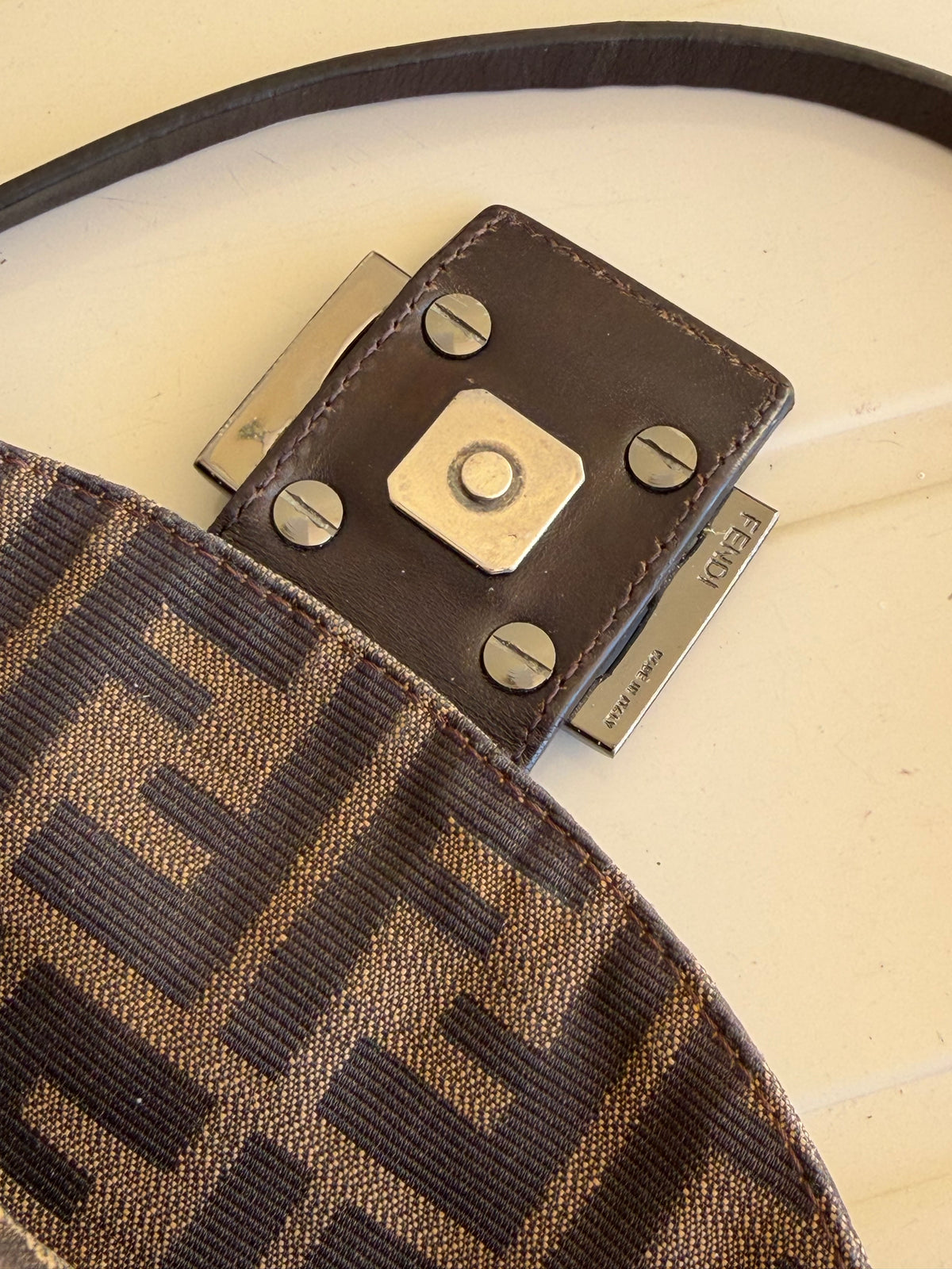 Fendi baguette double flap