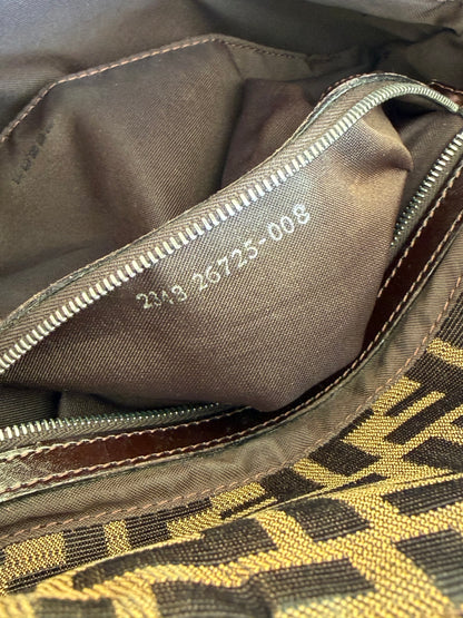 Fendi baguette double flap zucca