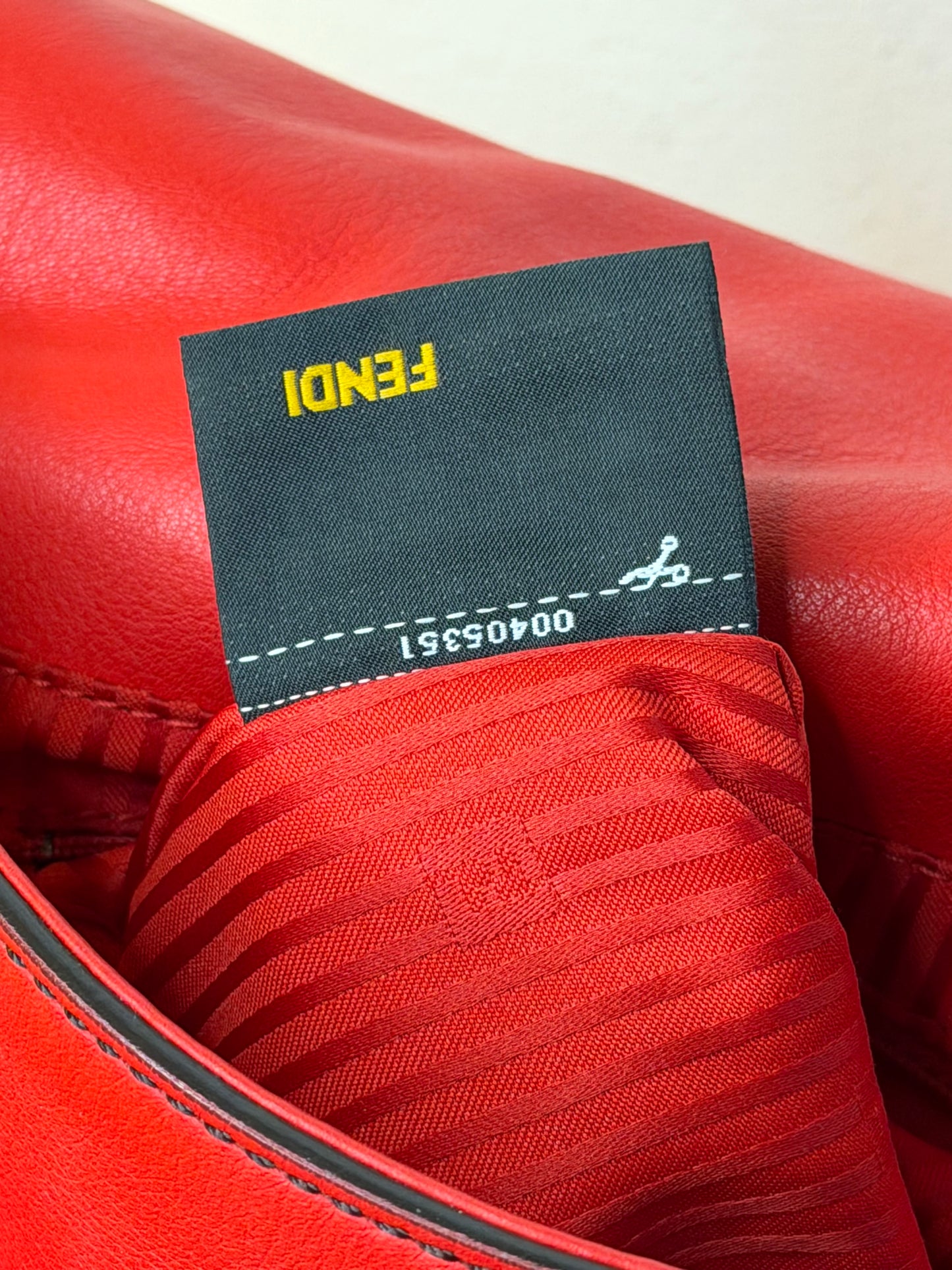 Fendi Mama Baguette rossa