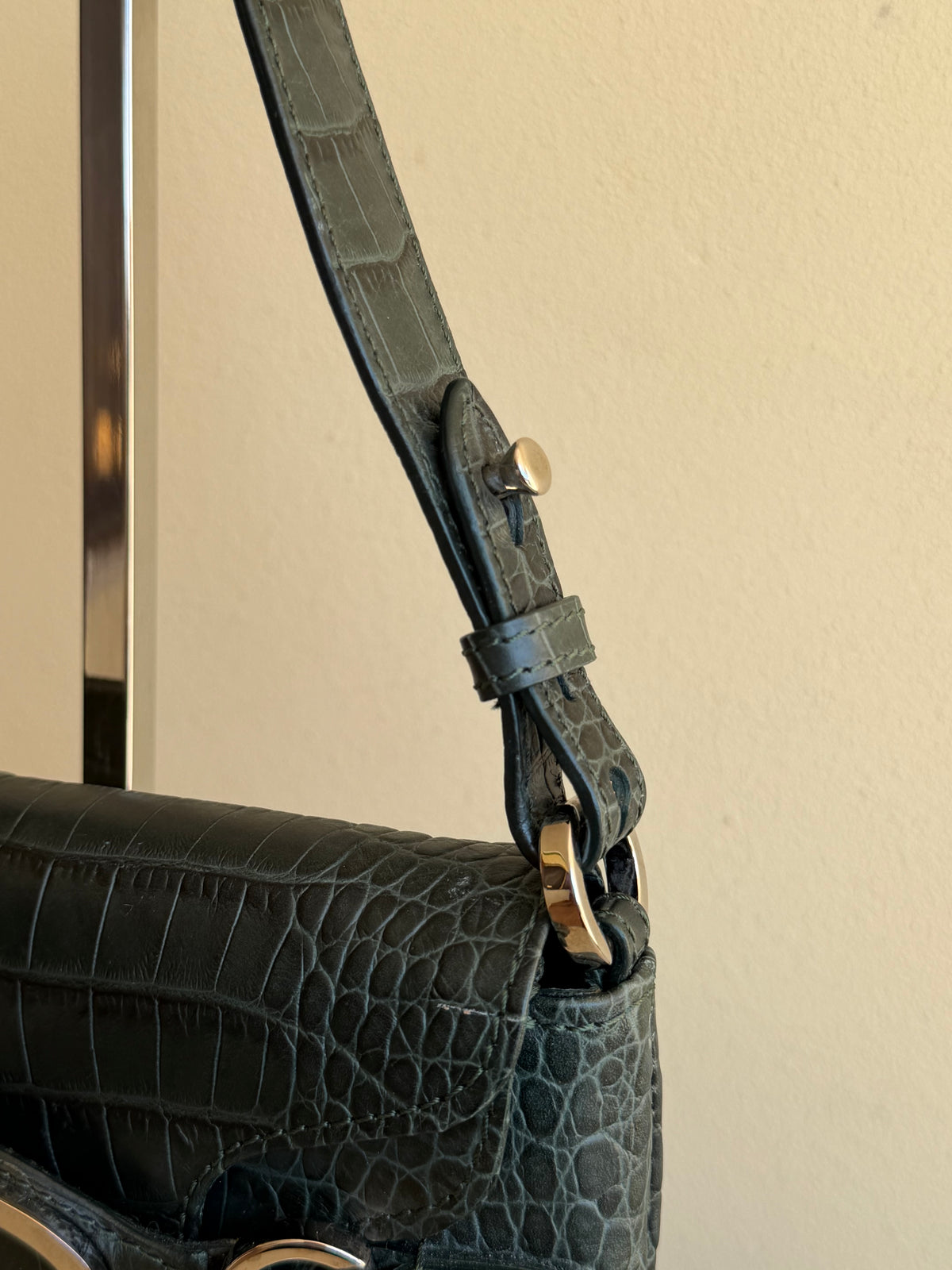 Valentino flat pelle stampa cocco