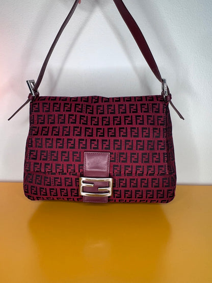 Fendi Mamma Baguette Bordeaux