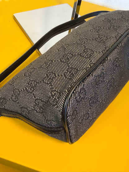Gucci boat bag grey denim