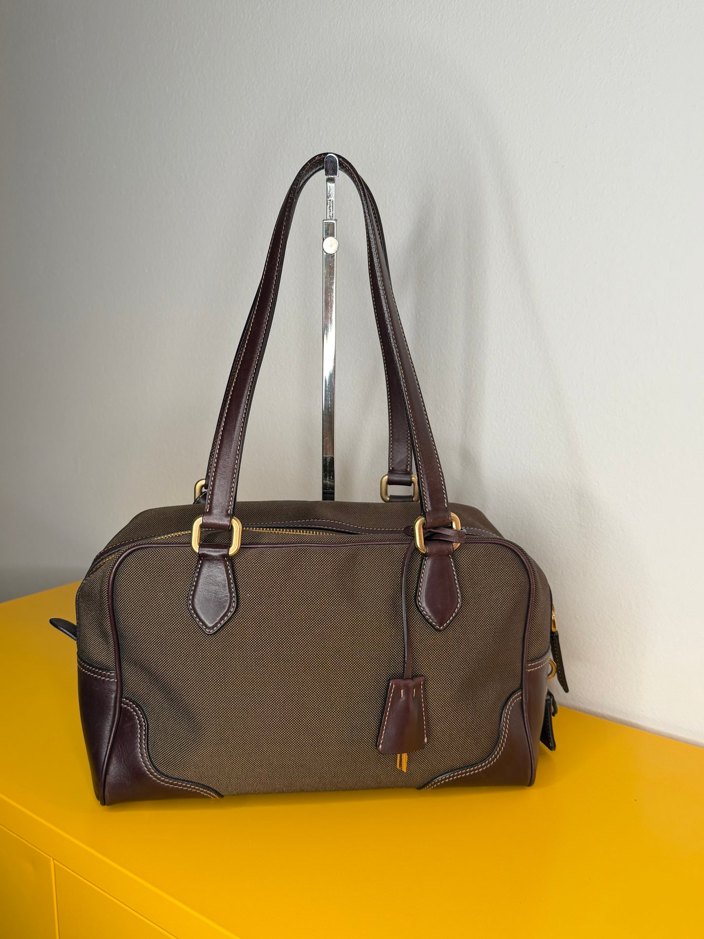 Prada bauletto logo Jaquard