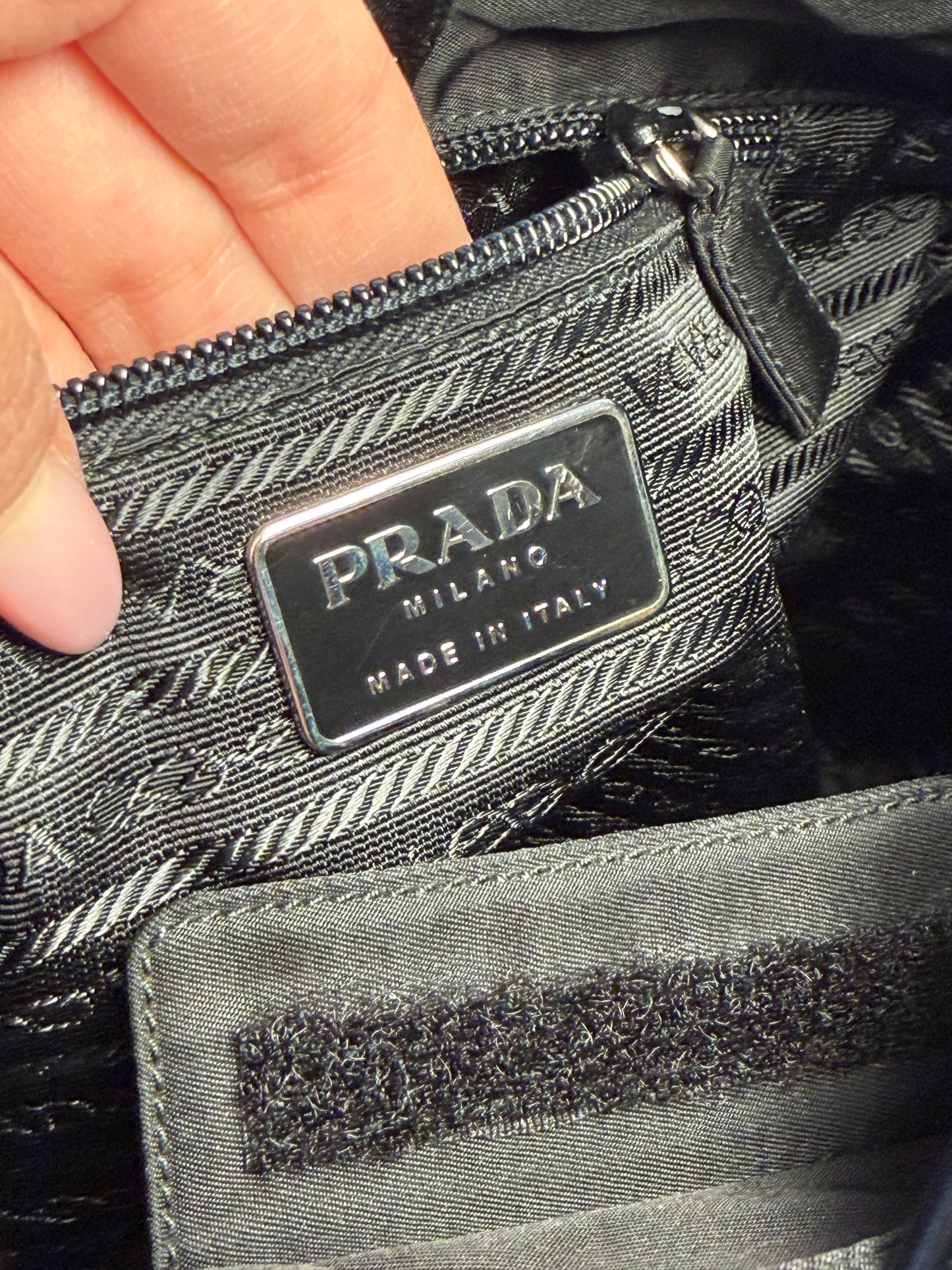 Prada Hobo Nera pelle/acrilico