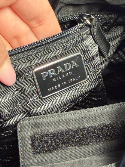 Prada Hobo Nera pelle/acrilico