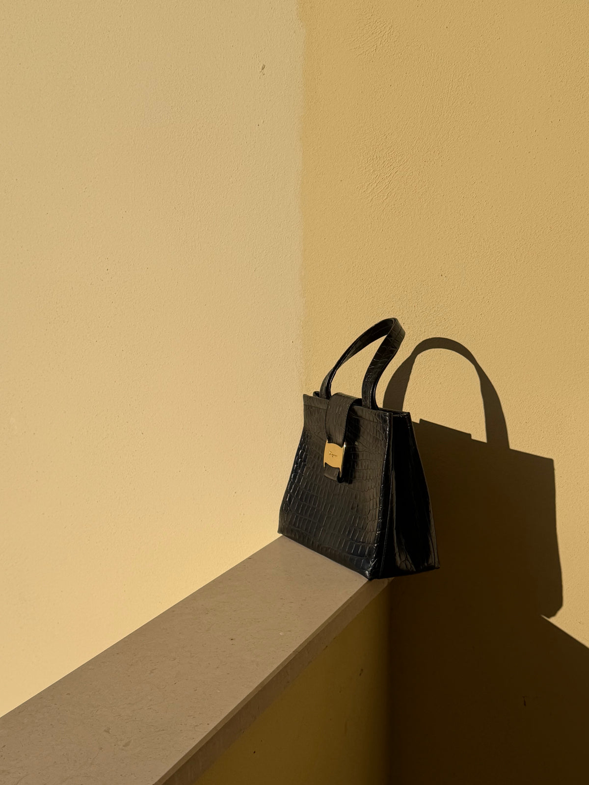 Ferragamo bow stampa cocco