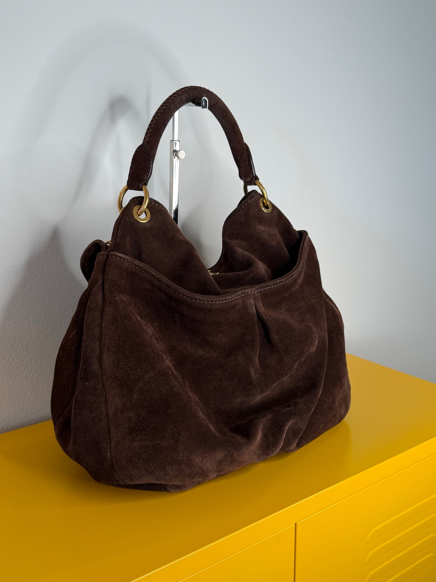 Miu Miu hobo suede