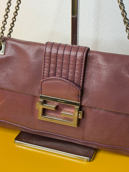 Fendi baguette chain flap Malva