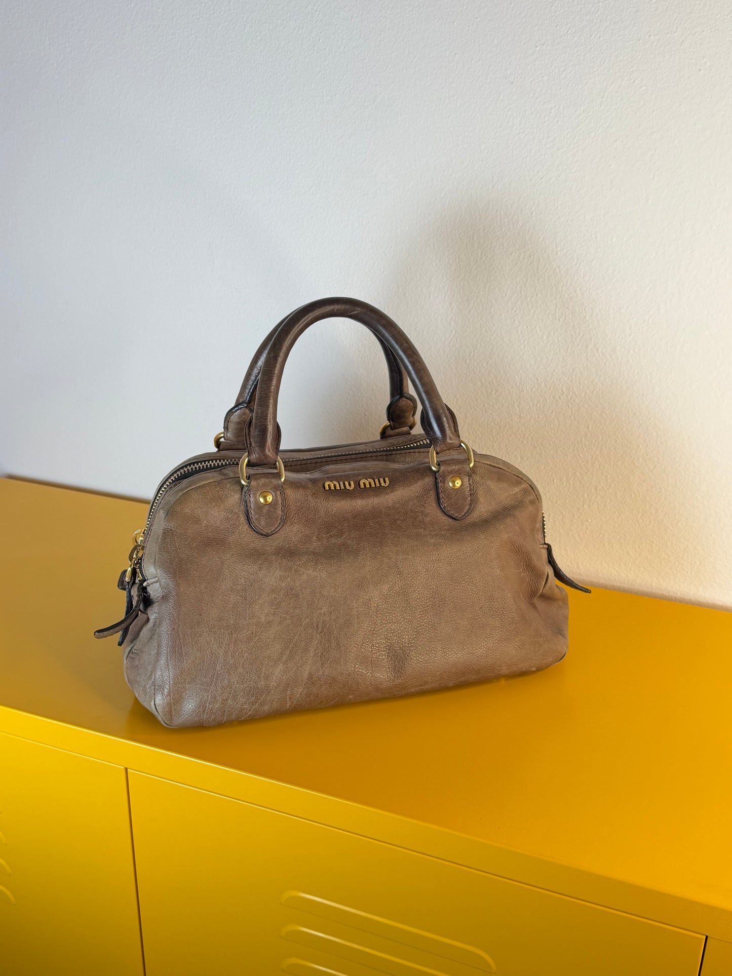 Miu Miu pelle distressed