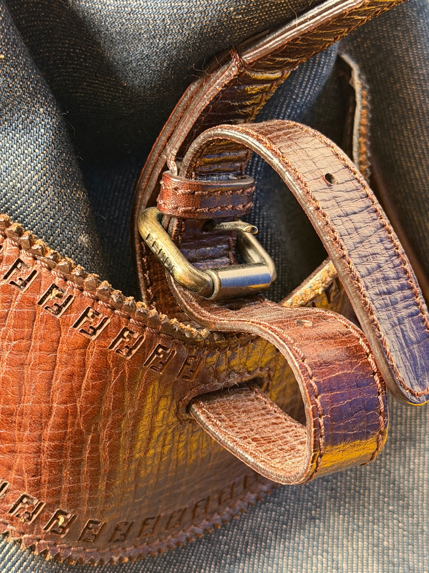 Fendi Etniko Tote Denim