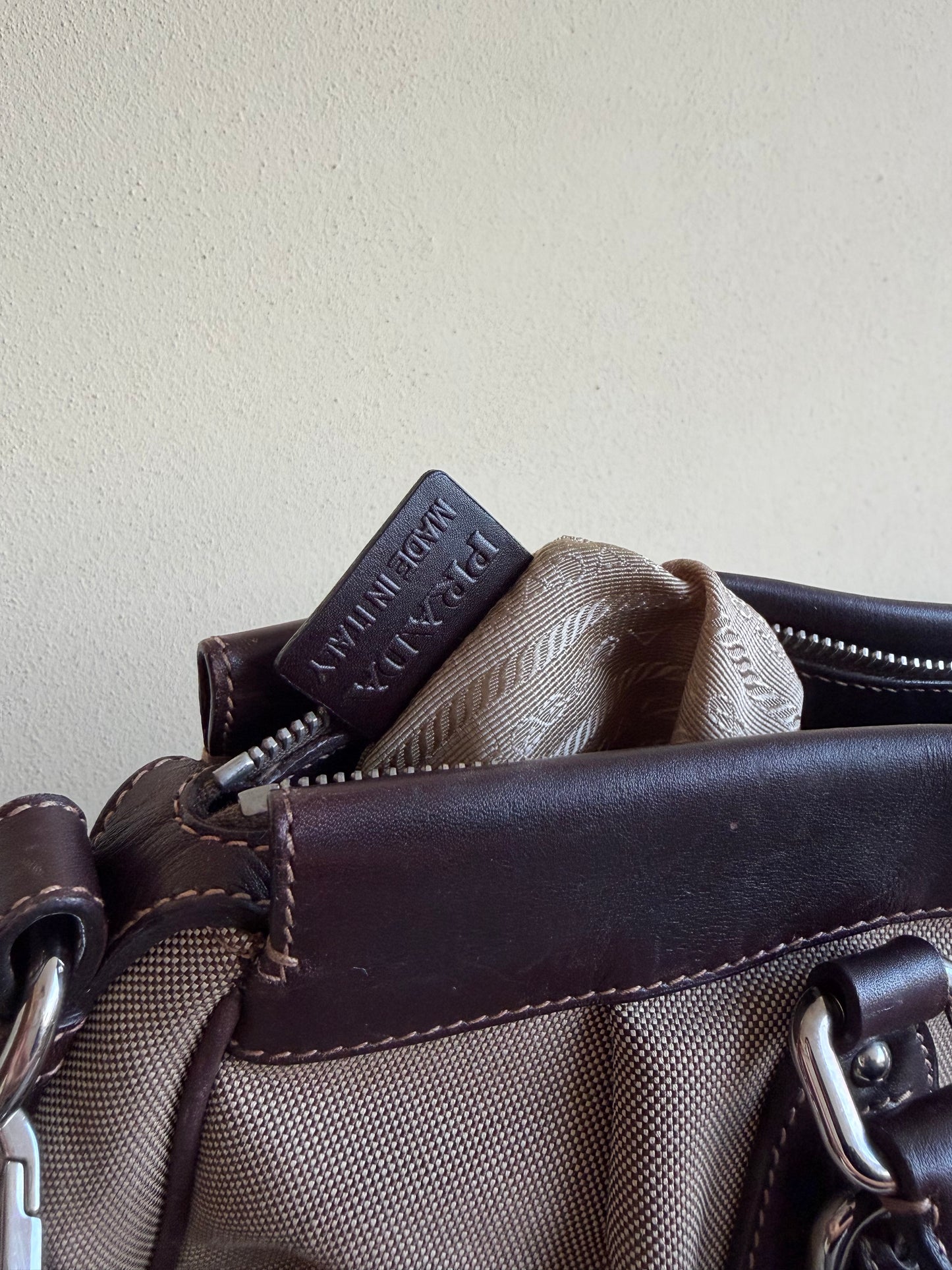 Prada Mini Tote Tessuto Corda
