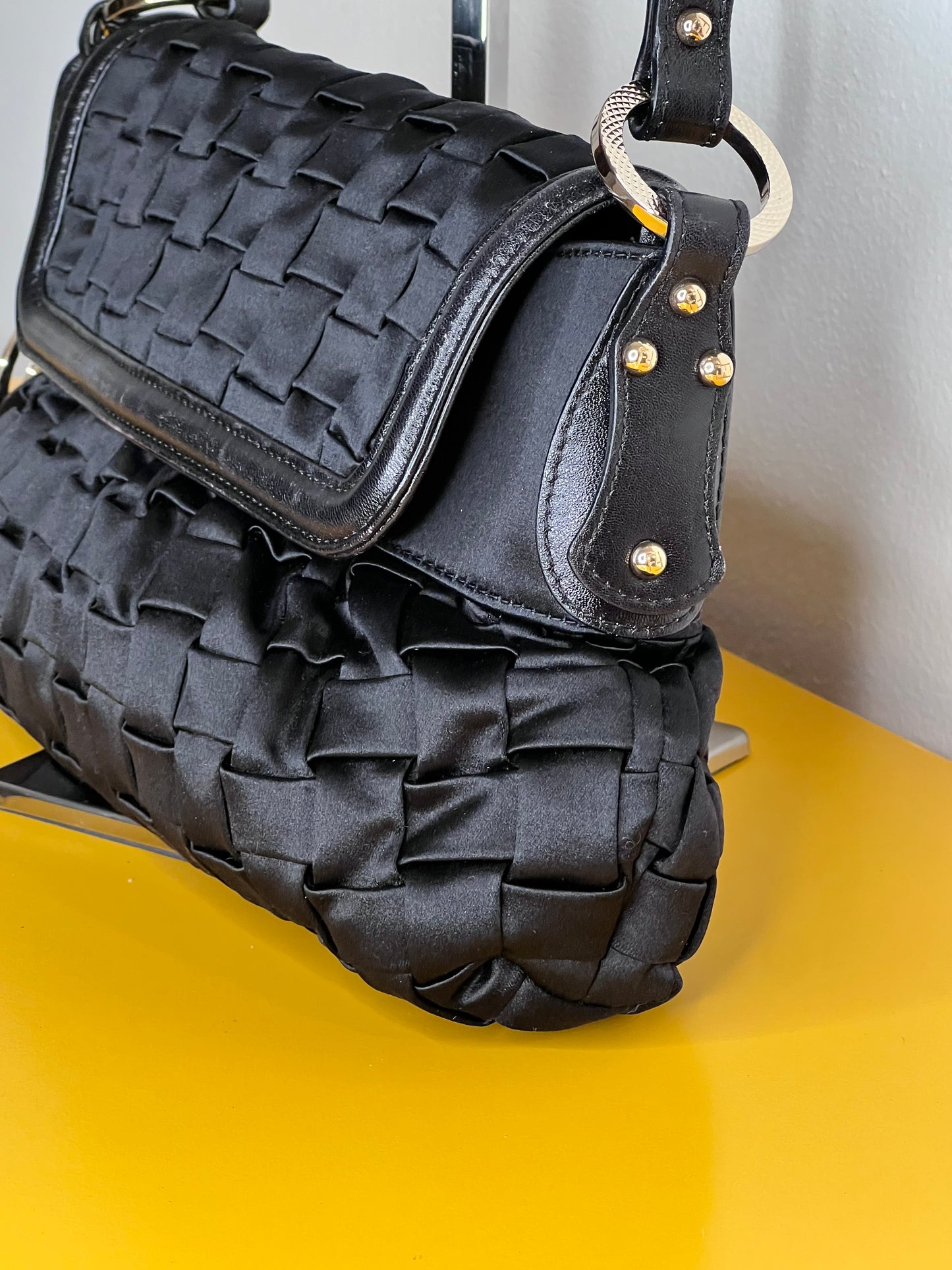 Fendi Chef raso/pelle nera
