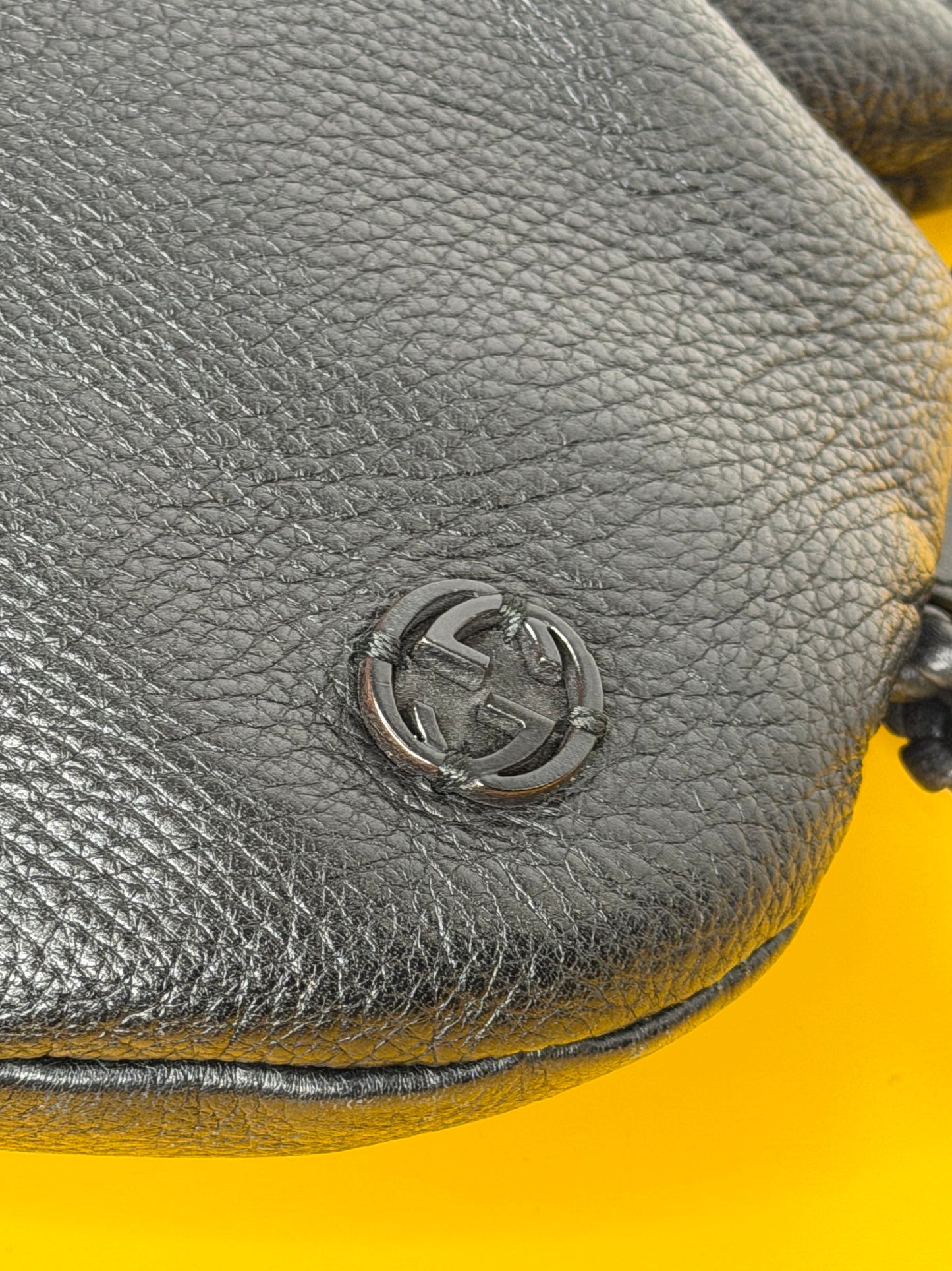 Gucci tracolla interlocking nera
