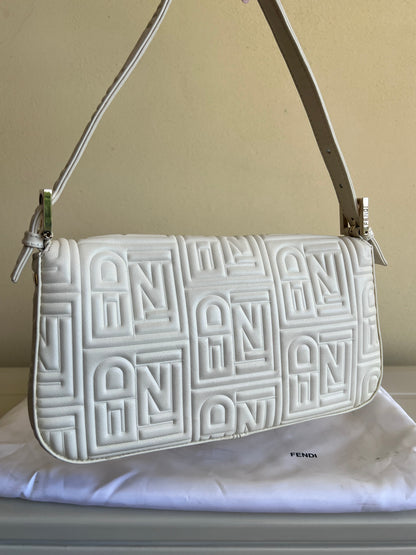 Fendi Baguette Nappa Bianca