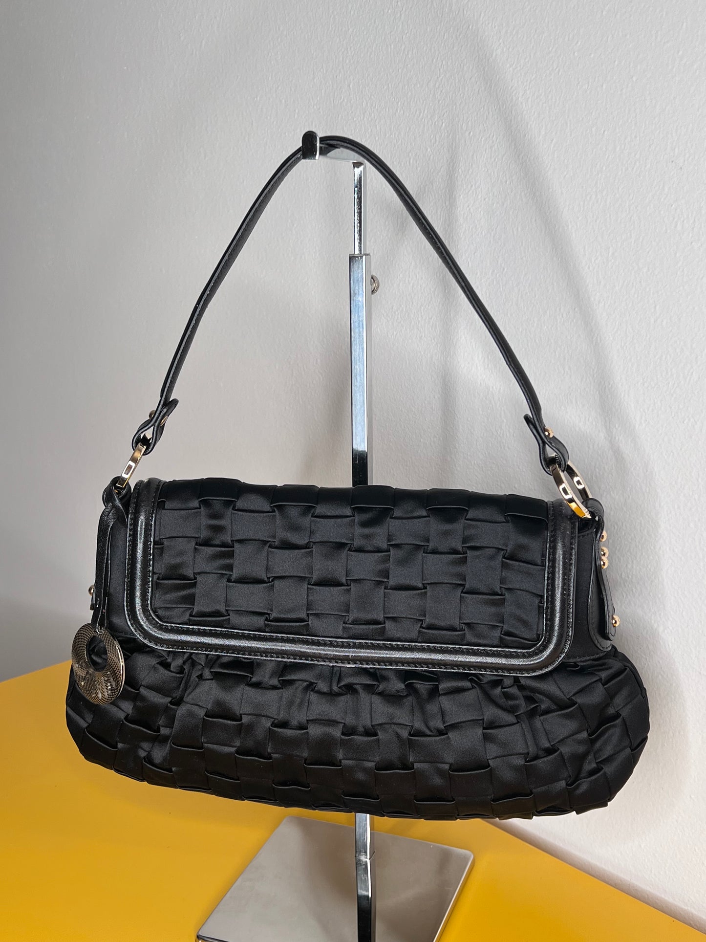 Fendi Chef raso/pelle nera