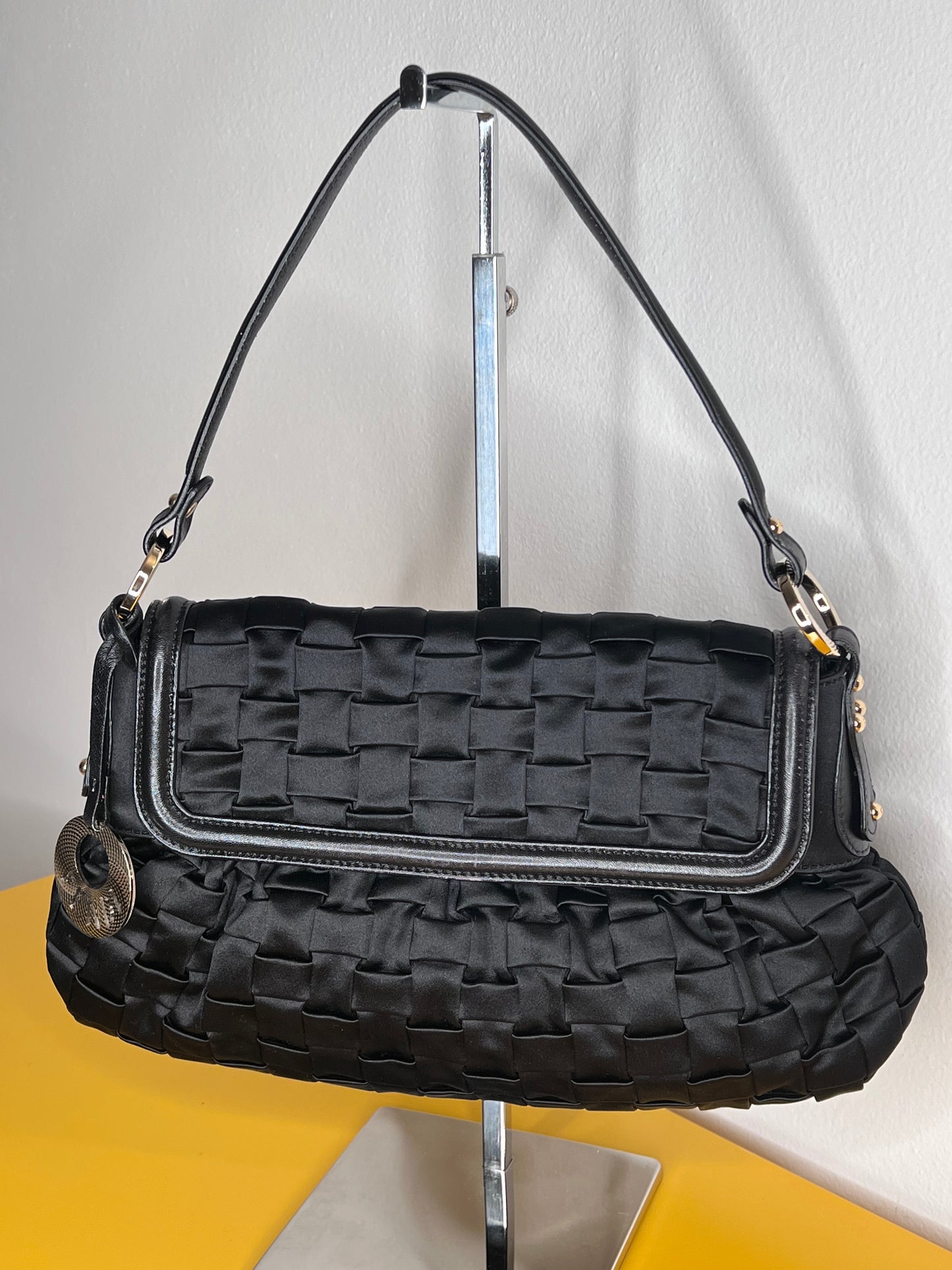Fendi Chef raso/pelle nera