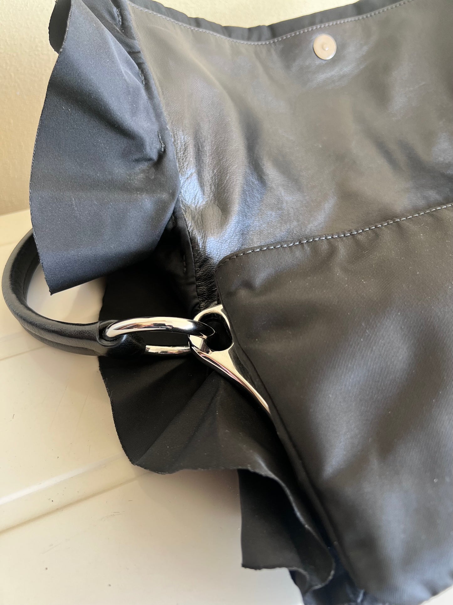 Borsa Prada tessuto volant