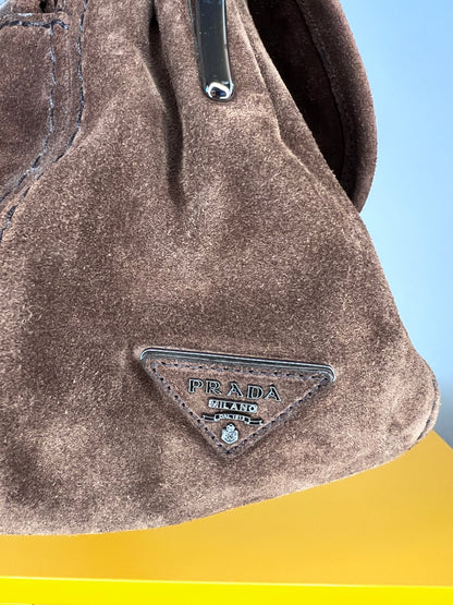 Prada Suede shoulder bag