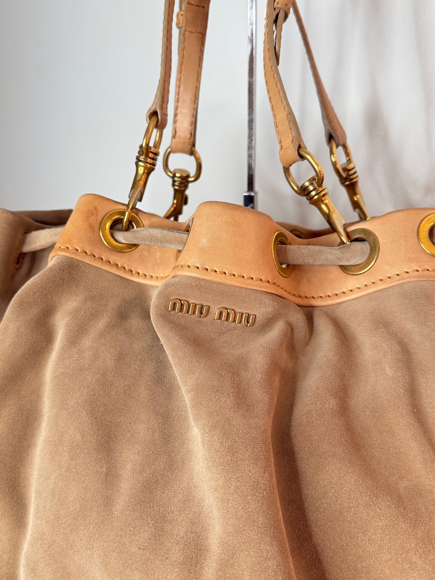 Miu Miu tote suede