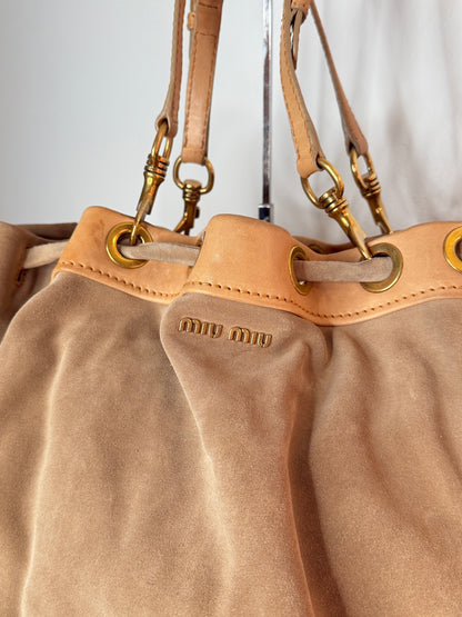 Miu Miu tote suede