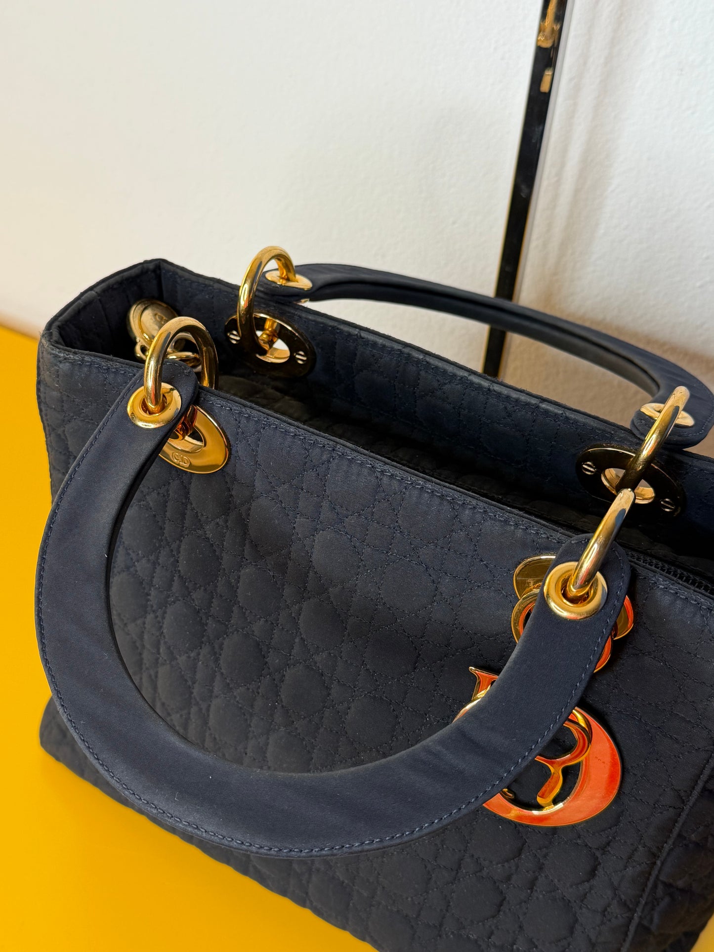 Lady Dior vintage blu notte