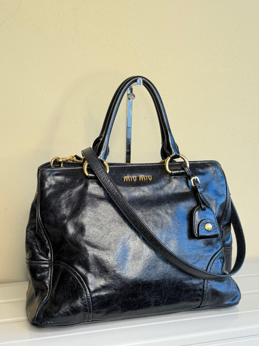 Miu Miu Shopping Vitello Shine
