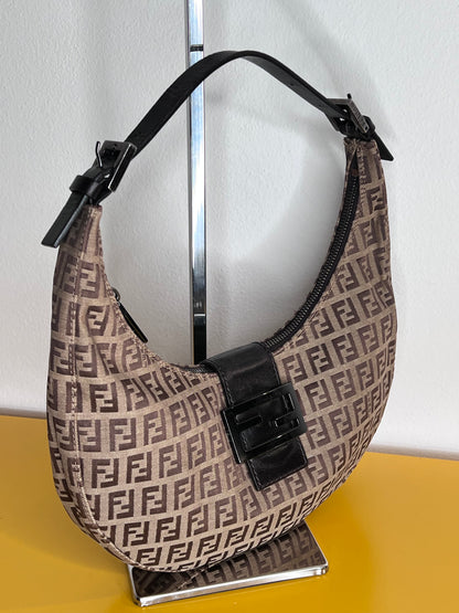 Fendi Croissaint Beige/marrone