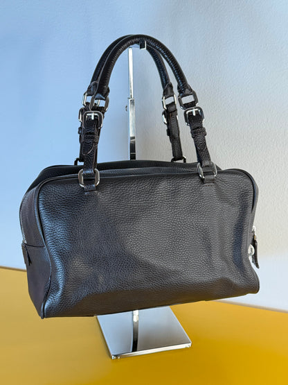 Prada Bauletto logo jaquard