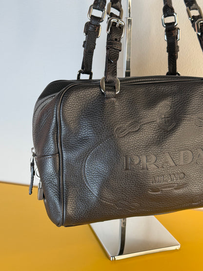 Prada Bauletto logo jaquard