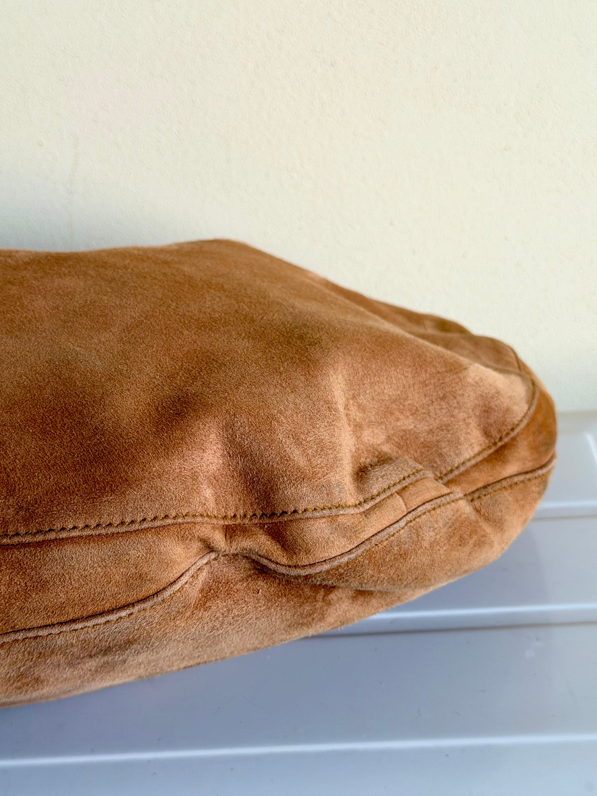 Gucci Suede Hobo Moon Bag