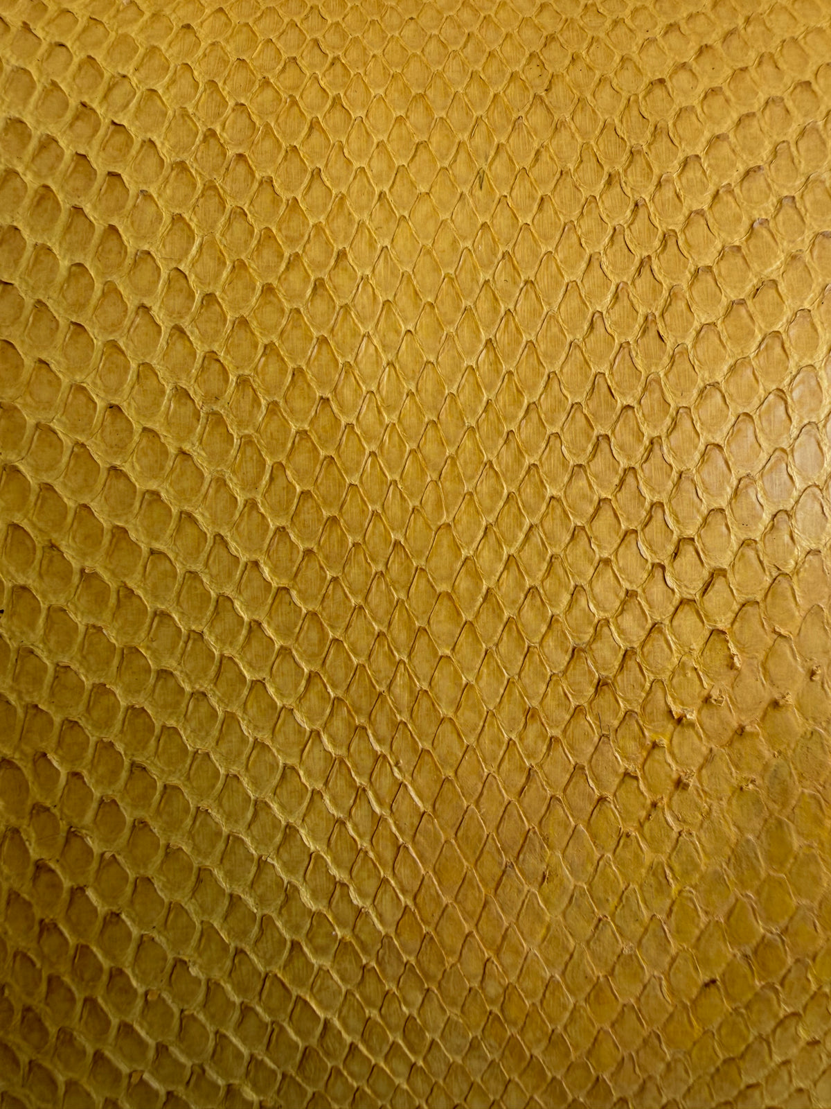 Fendi baguette pelle di pitone gialla