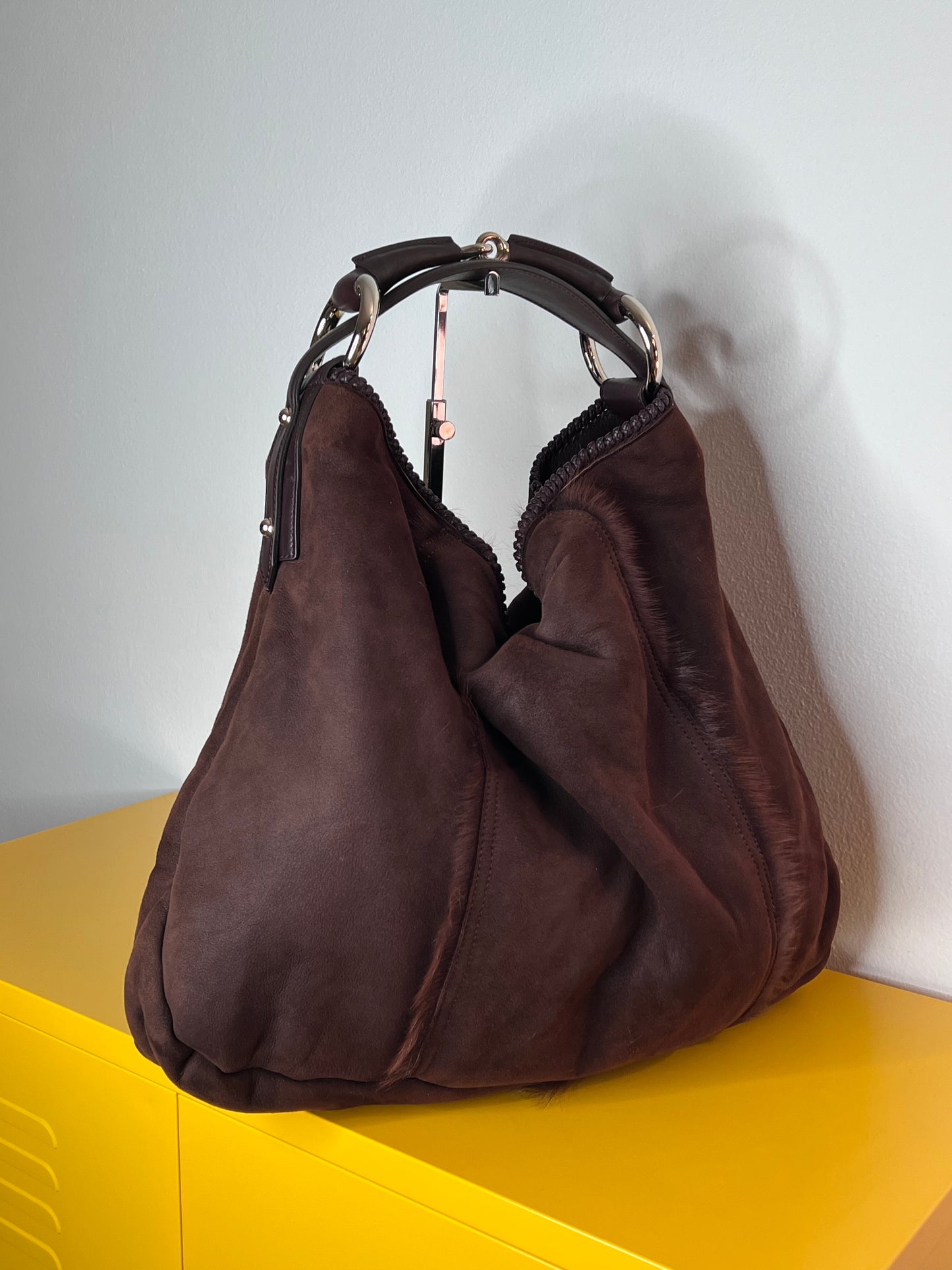 Gucci Horsebit shearling
