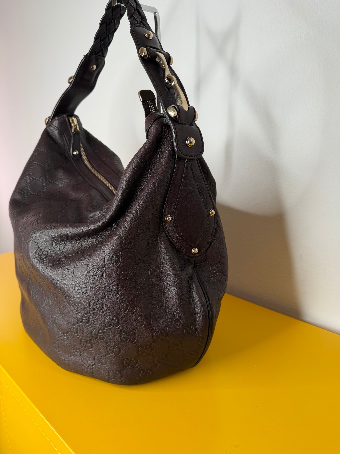 Gucci Hobo pelle marrone
