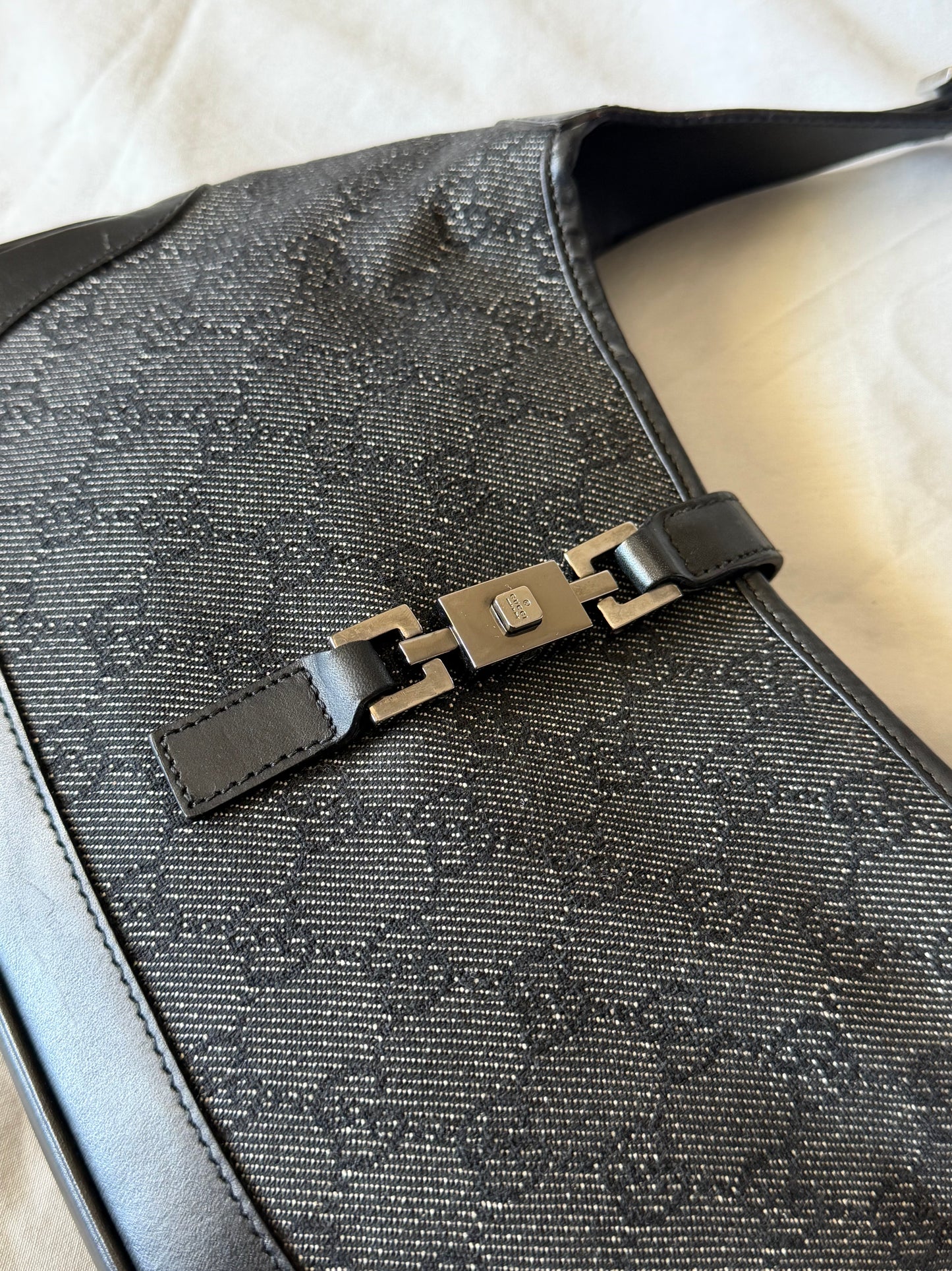 Gucci Jackie denim/pelle