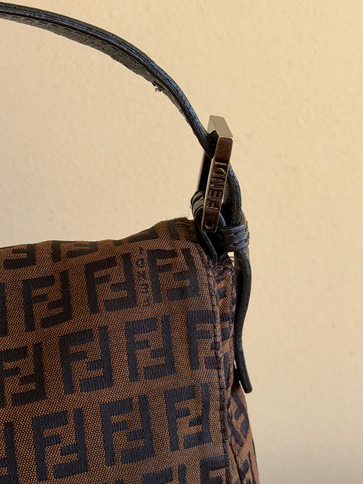 Fendi Mamma Baguette Zucchino Marrone