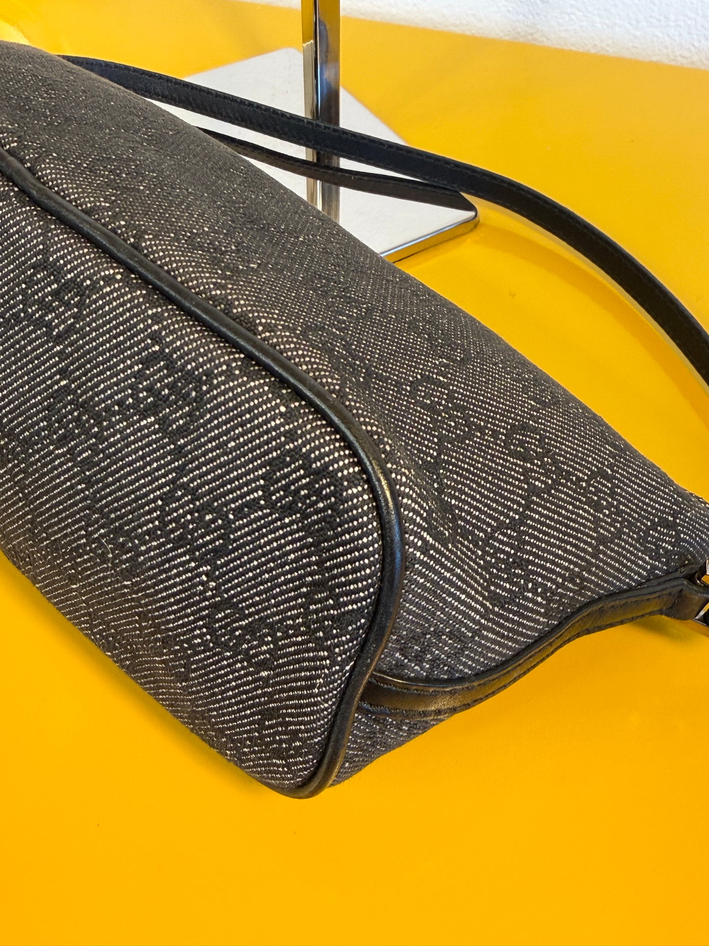Gucci boat bag grey denim