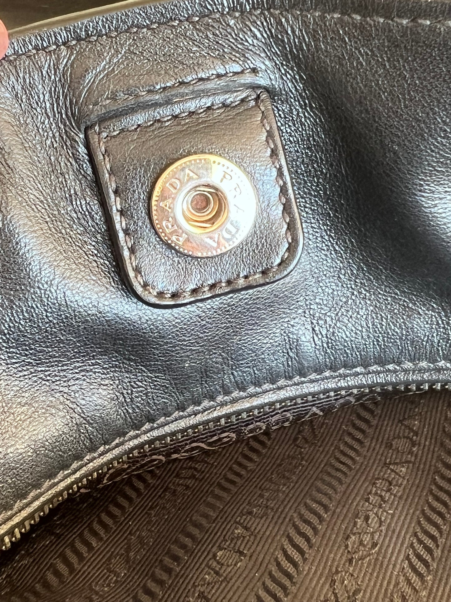 Prada tote nera con tracolla