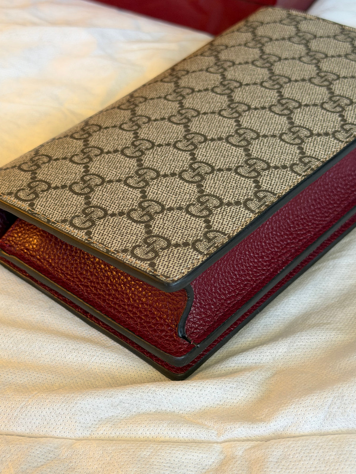 Gucci GG Marmont wallet on chain