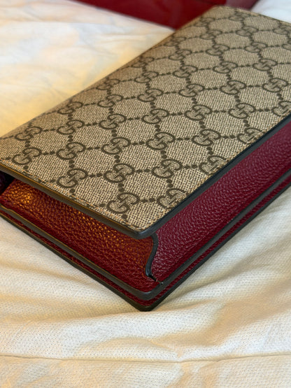Gucci GG Marmont wallet on chain
