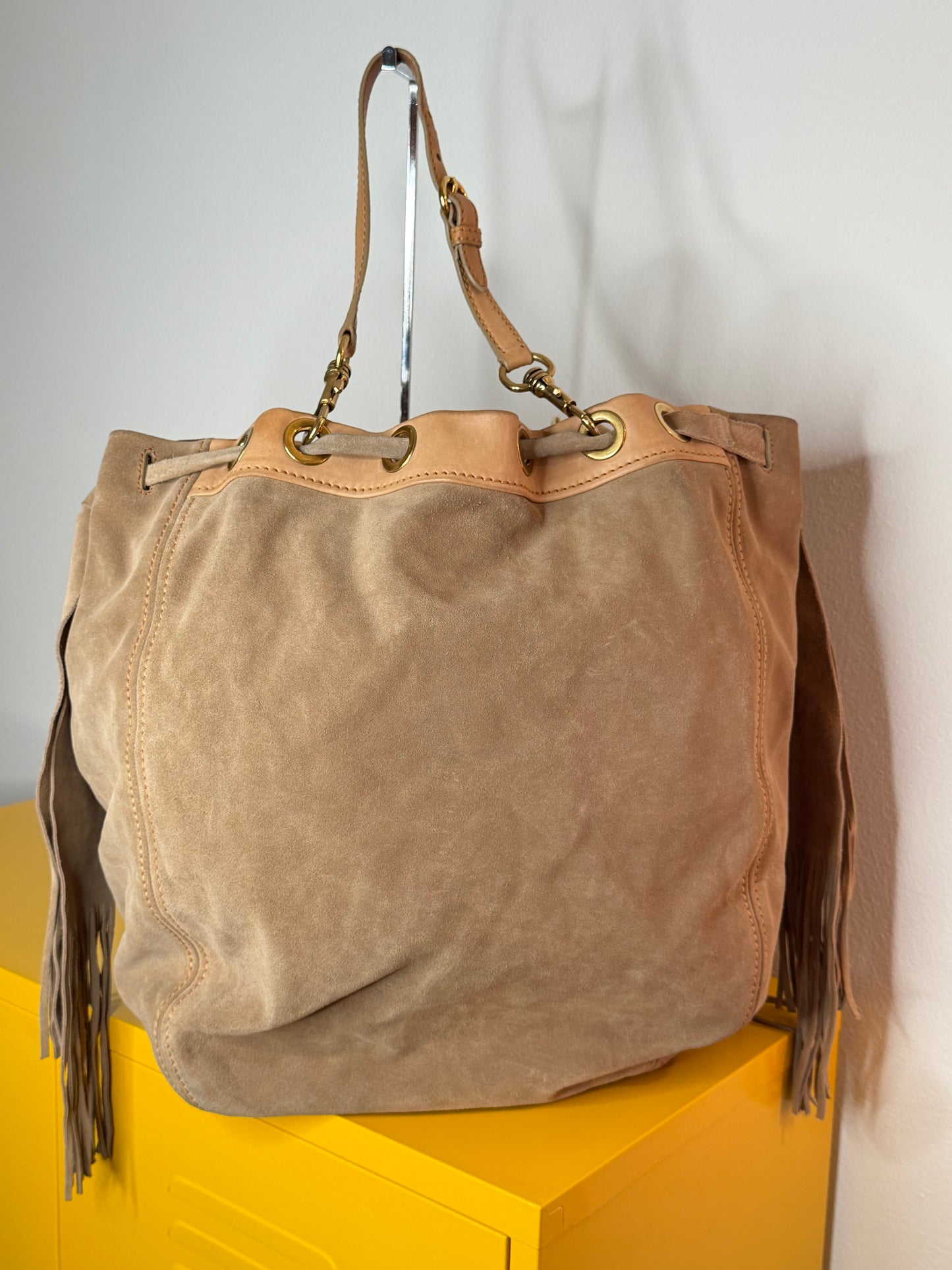 Miu Miu tote suede