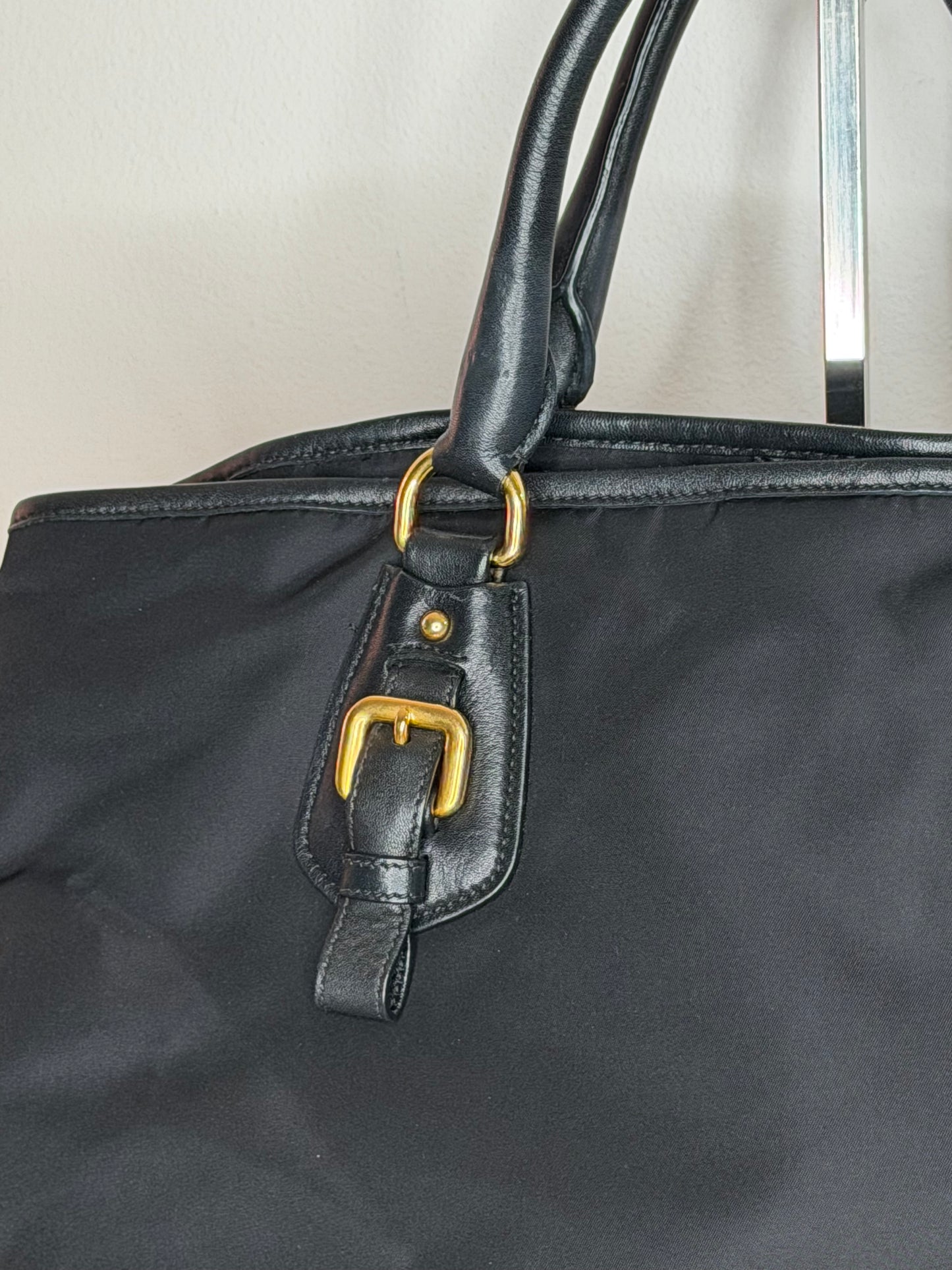 Prada tote nylon/pelle