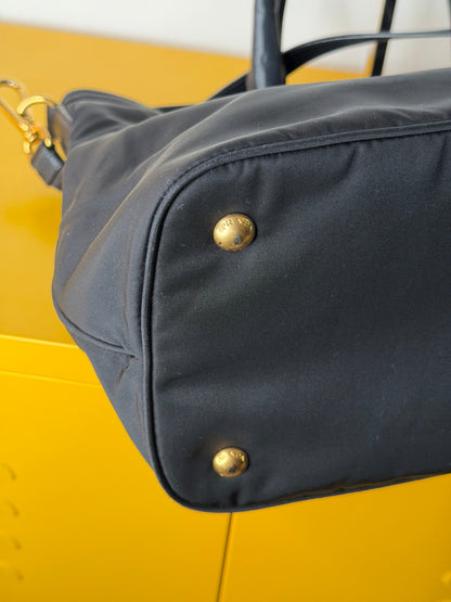 Prada tote nylon/pelle