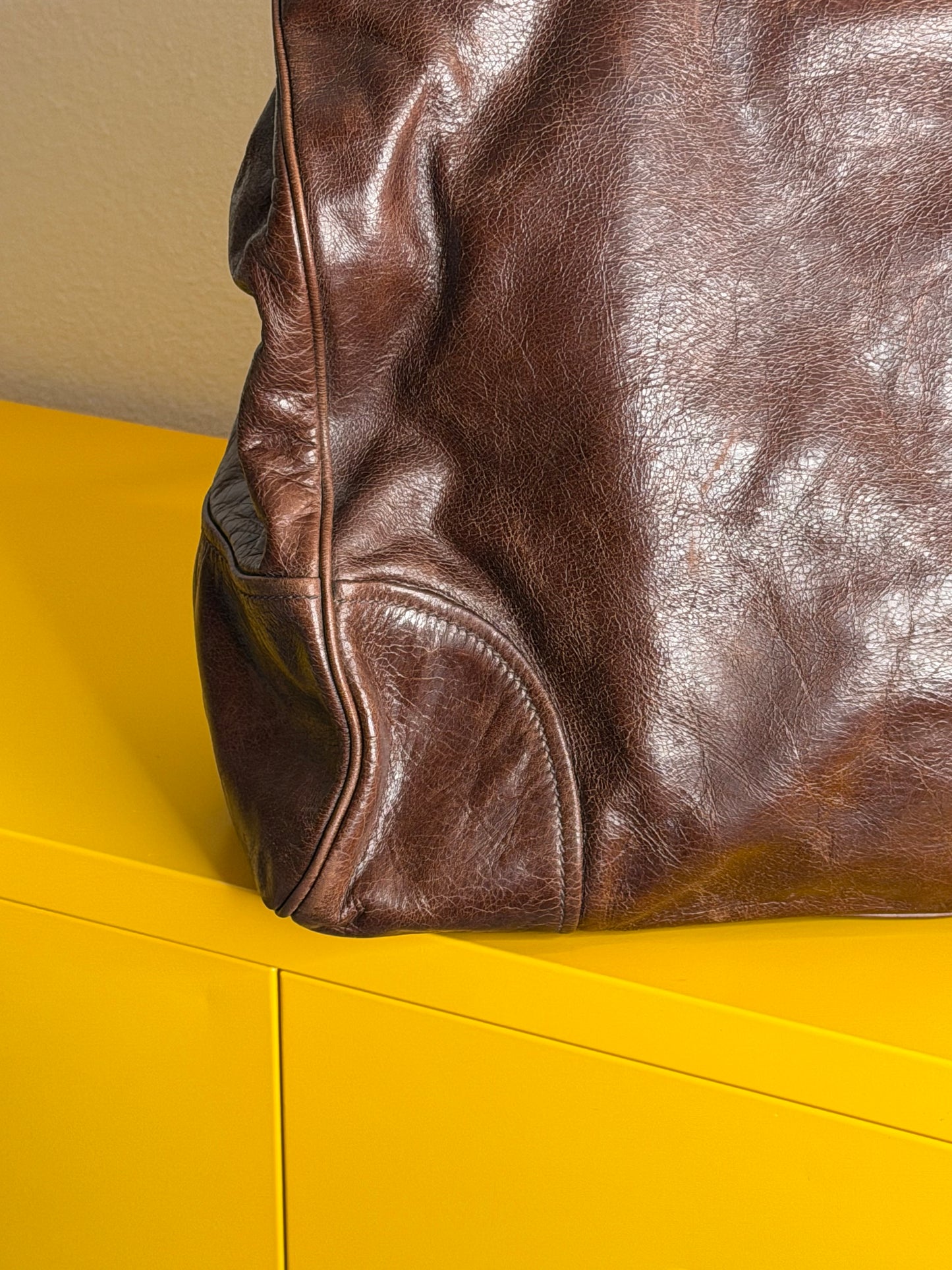 Prada tote medium brown