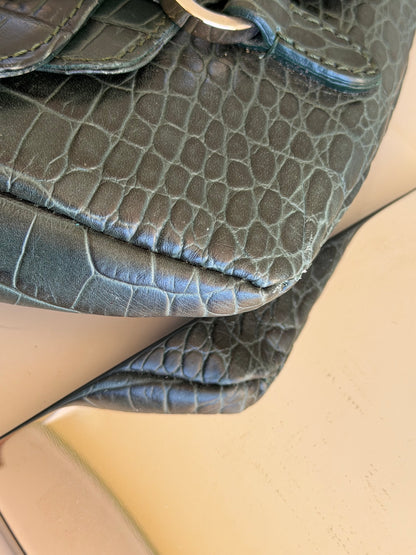 Valentino flat pelle stampa cocco