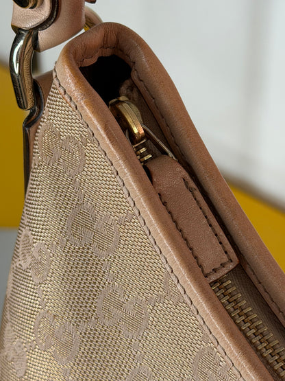 Gucci Abbey Hobo Gold/Pink