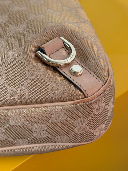 Gucci Abbey Hobo Gold/Pink